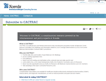Tablet Screenshot of cactrac.xcenda.com